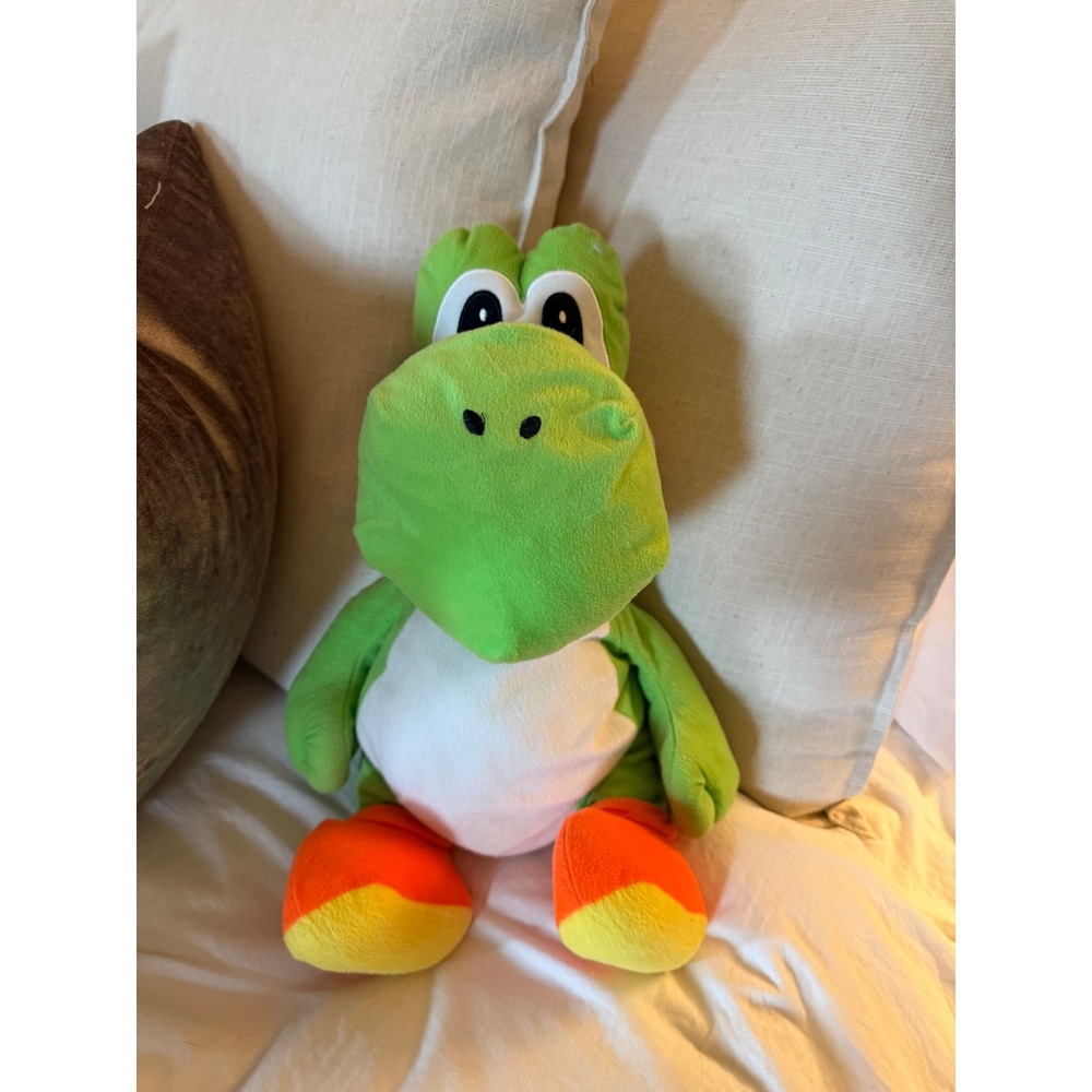 Nintendo Super Mario Yoshi Plush 16" Green Stuffed Animal Official 2019